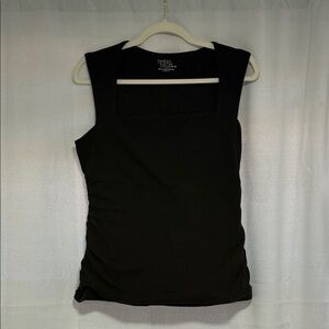 Time and Tru Black Sleeveless Top Size L